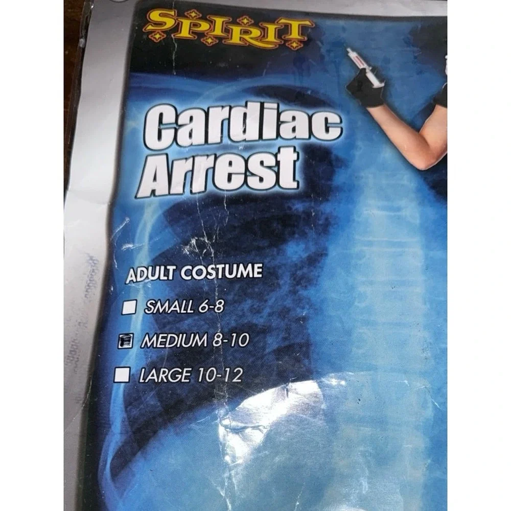 Adult Cardiac Arrest Nurse Halloween Costume - One Size - Picture 3 of 4